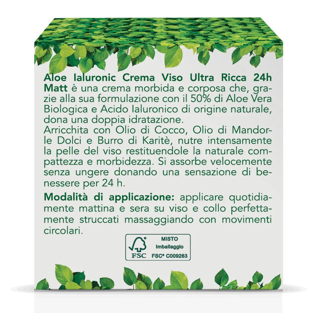Aloe Ialuronic Crema Viso Ultra Ricca 24h - Image 4