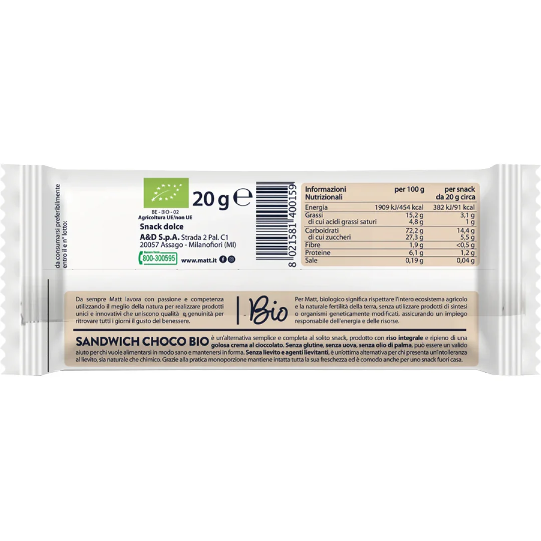 Sandwich choco bio - Image 3
